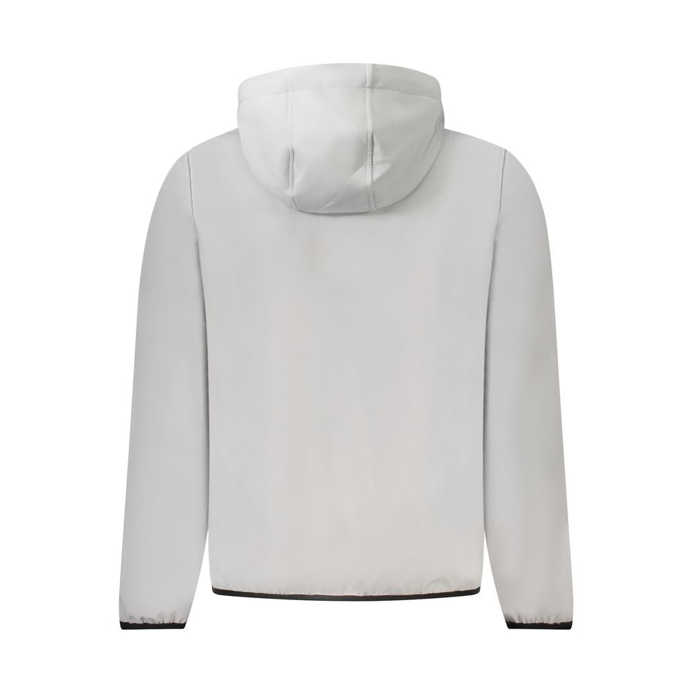 Graue Polyester-Herrenjacke
