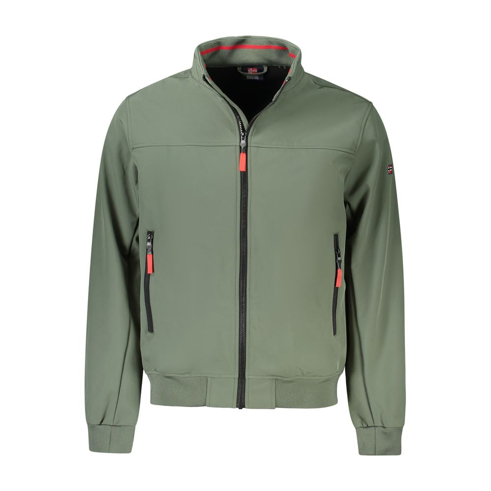 Grüne Polyester Herrenjacke