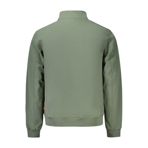 Green Polyester Men Jacket