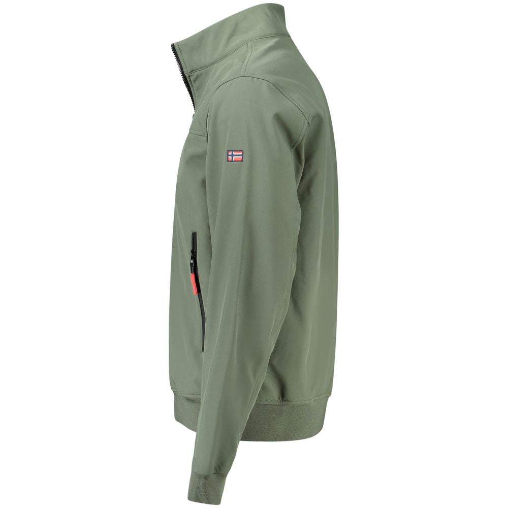Grüne Polyester Herrenjacke