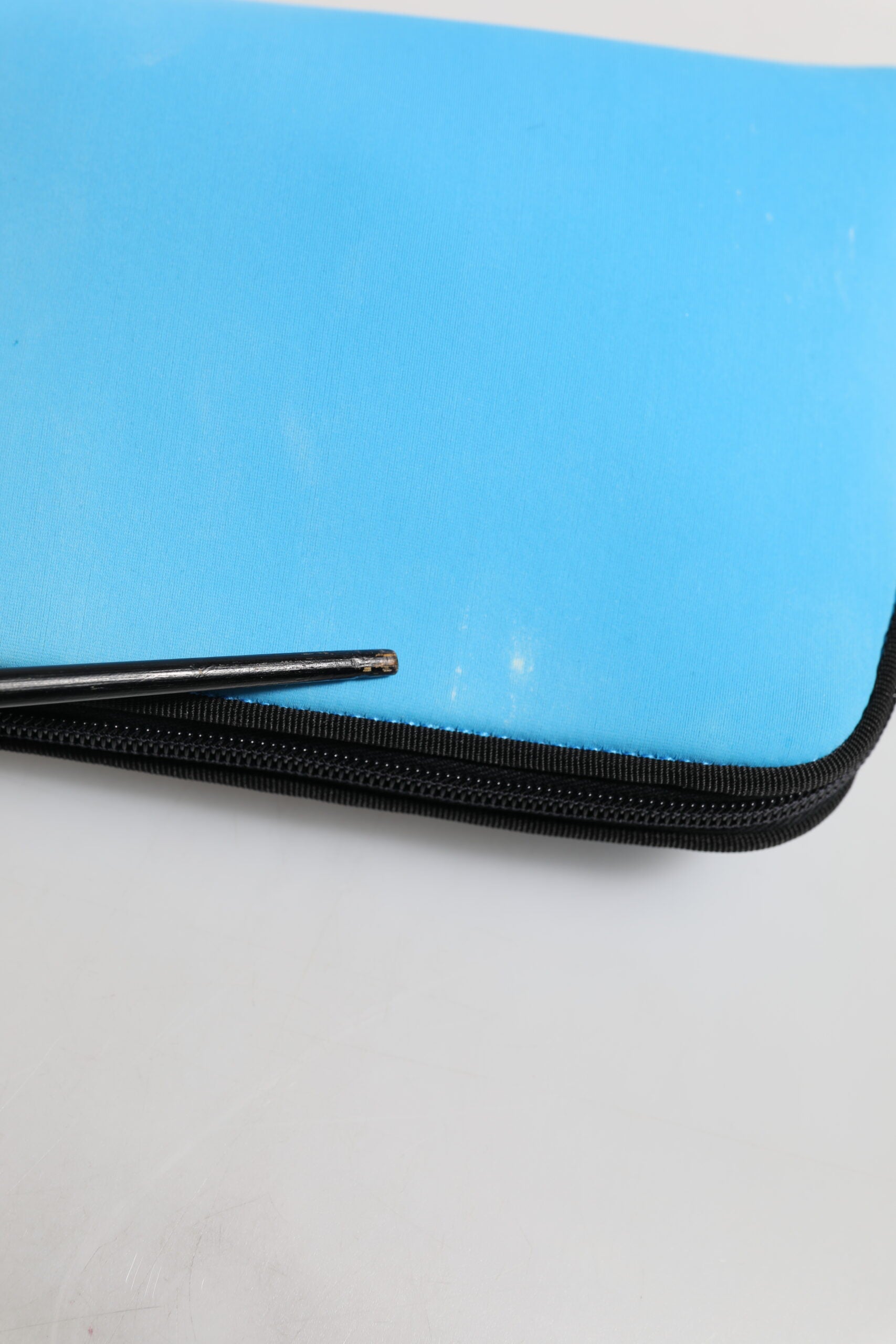 Dolce & Gabbana Blue Nylon DG Logo Print Clutch Zip Pouch Bag