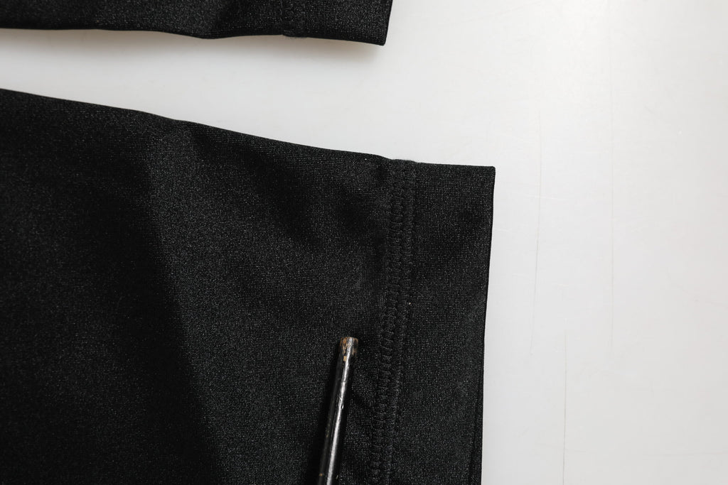 Black Nylon Leggings Stretch Pants