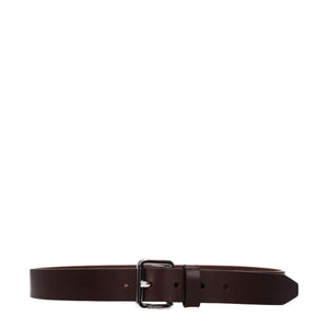 Brown Leather Regular Belts