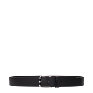 Black Leather Regular Belts