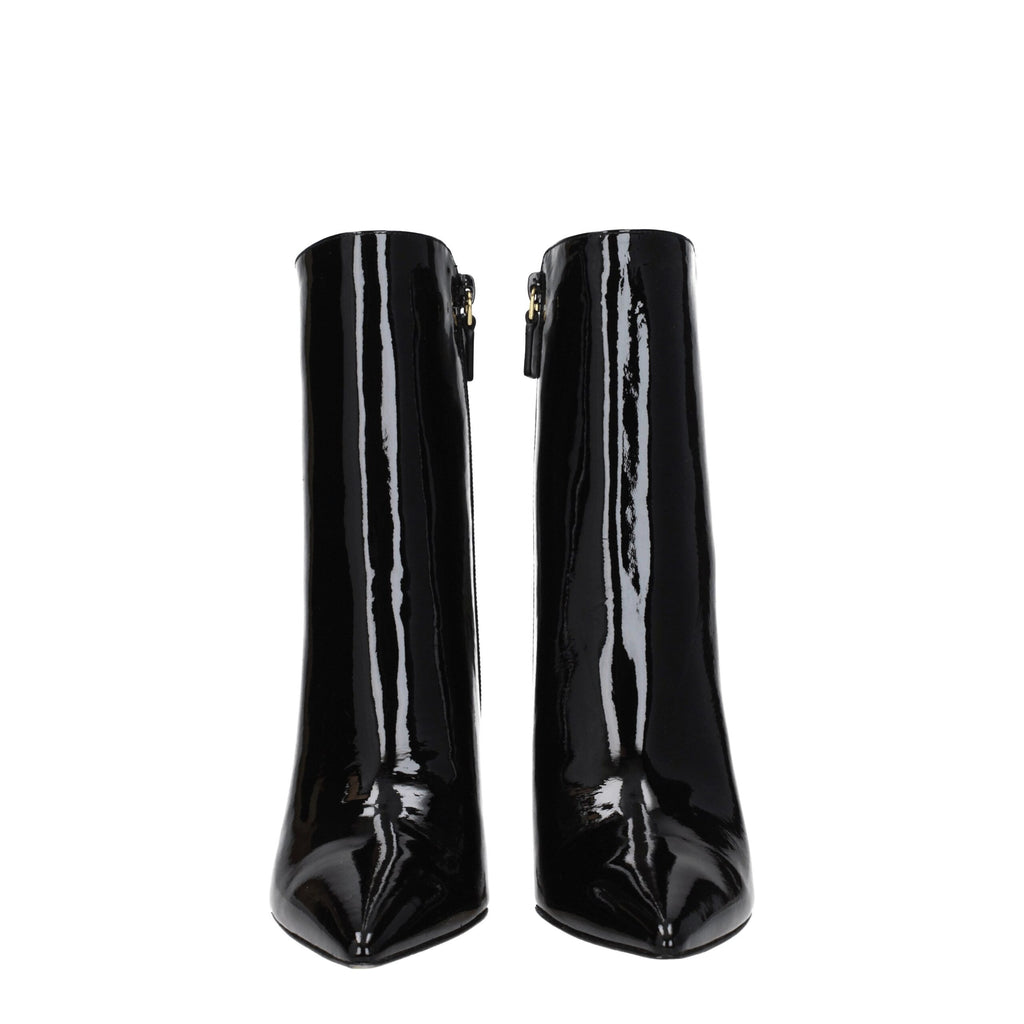 Black Leather Ankle Boots
