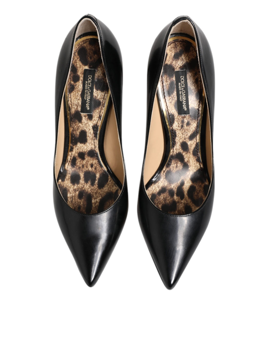 Black Calf Leather Stiletto Heels Pumps Shoes