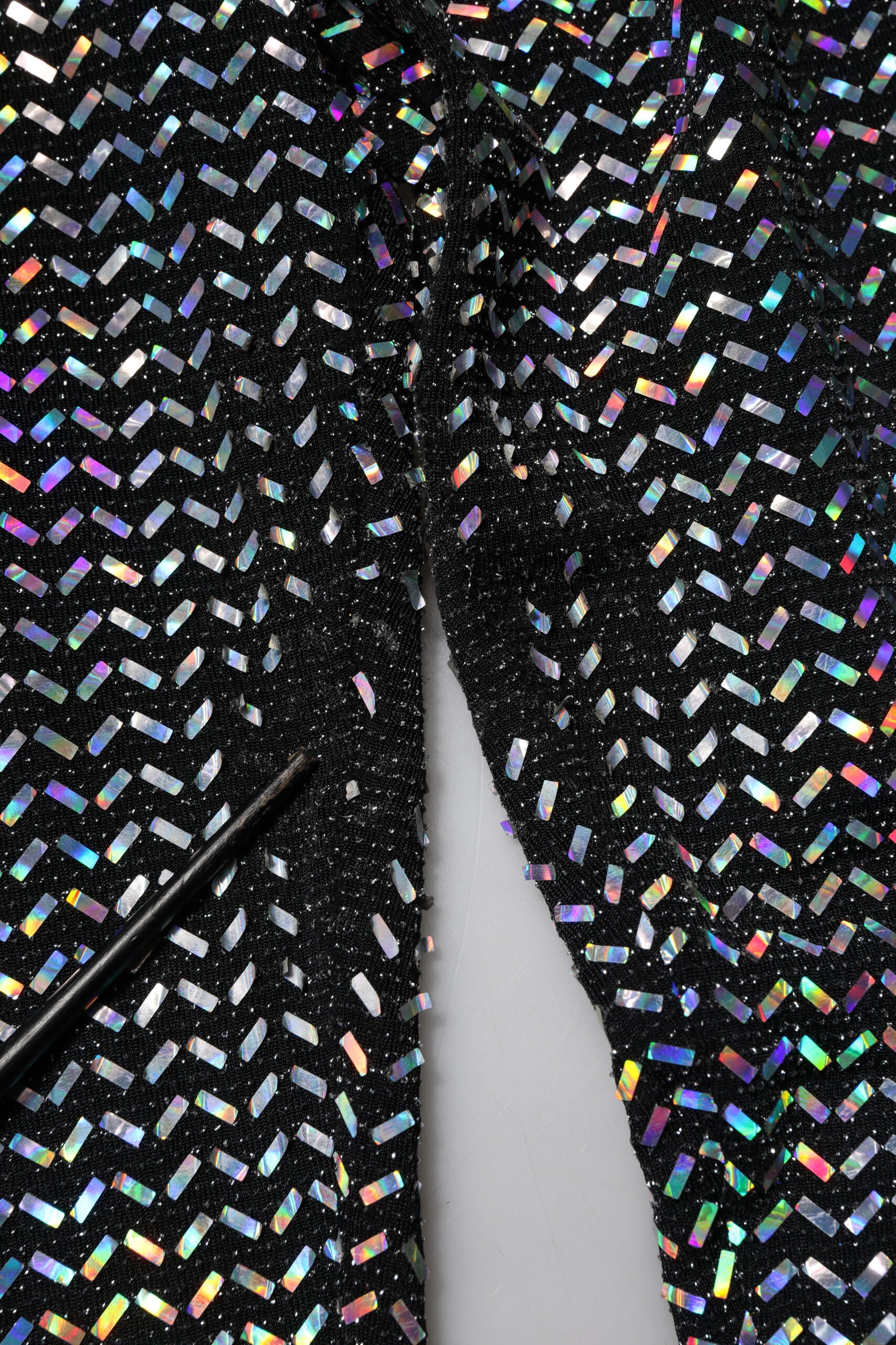 Dolce & Gabbana Multicolor Sequined Leggings Trouser Pants