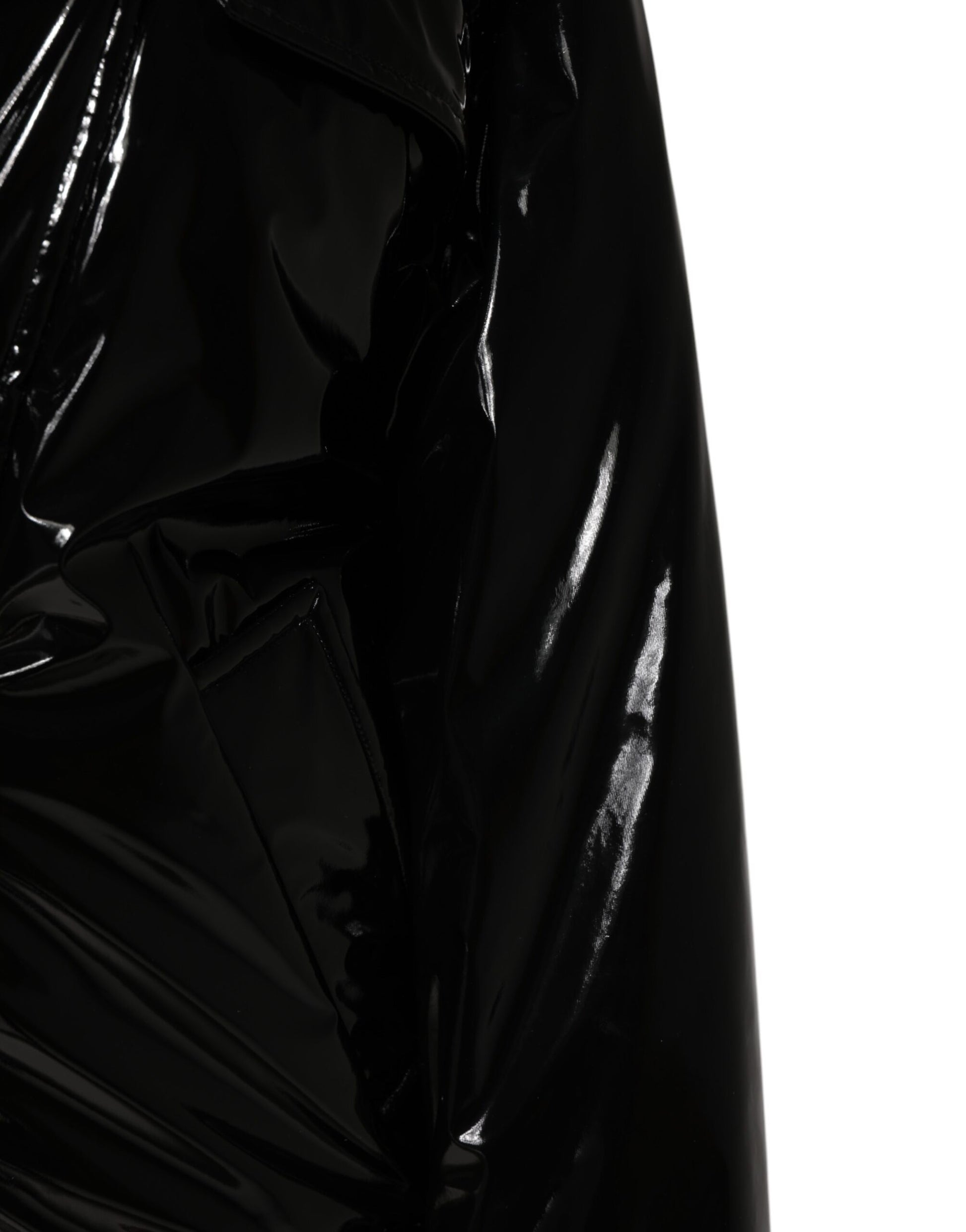 Dolce & Gabbana Polyester Black Quilted Puffer Coat  Jacket