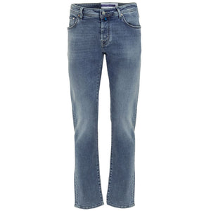 Blue Cotton Jeans & Pant