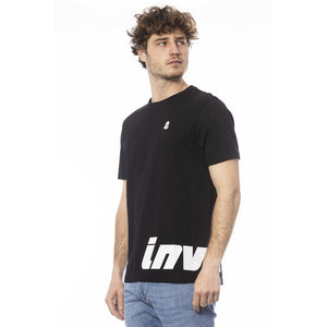 Schwarzes Herren-T-Shirt aus Baumwolle
