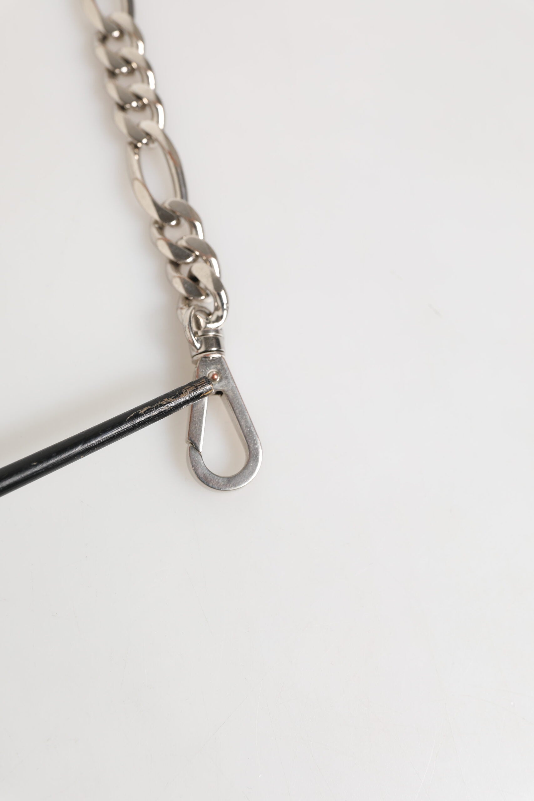 Dolce & Gabbana Silver Tone Brass Chain Lobster Clasp DG Logo Bracelet