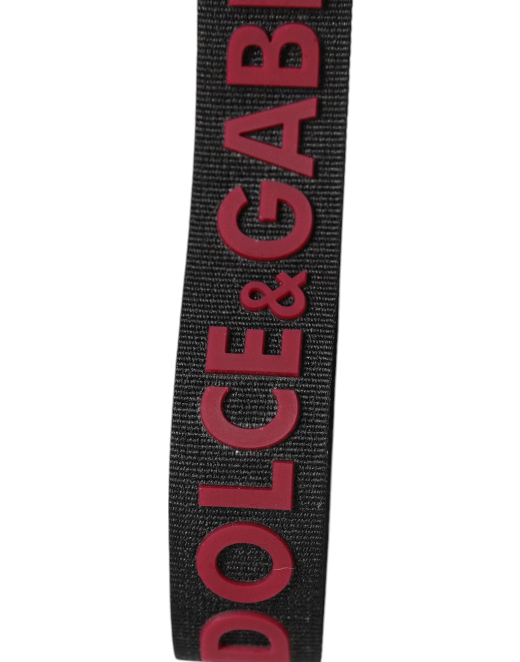 Black Red DG Logo Polyester Silver Men Keychain Keyring