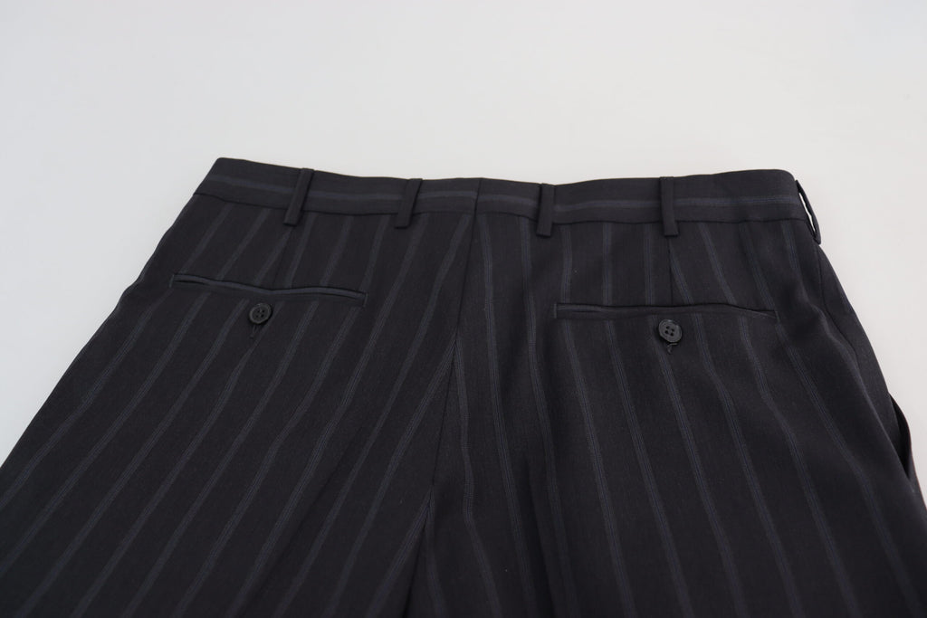 Gray Wool Blend Formal Trousers Pants