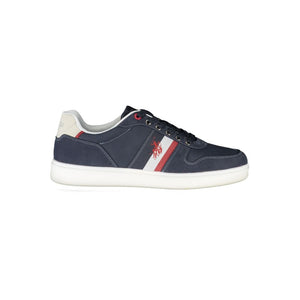 Blue Polyester Sneaker