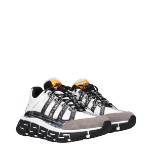 Beige Fabric Athletic Sneakers