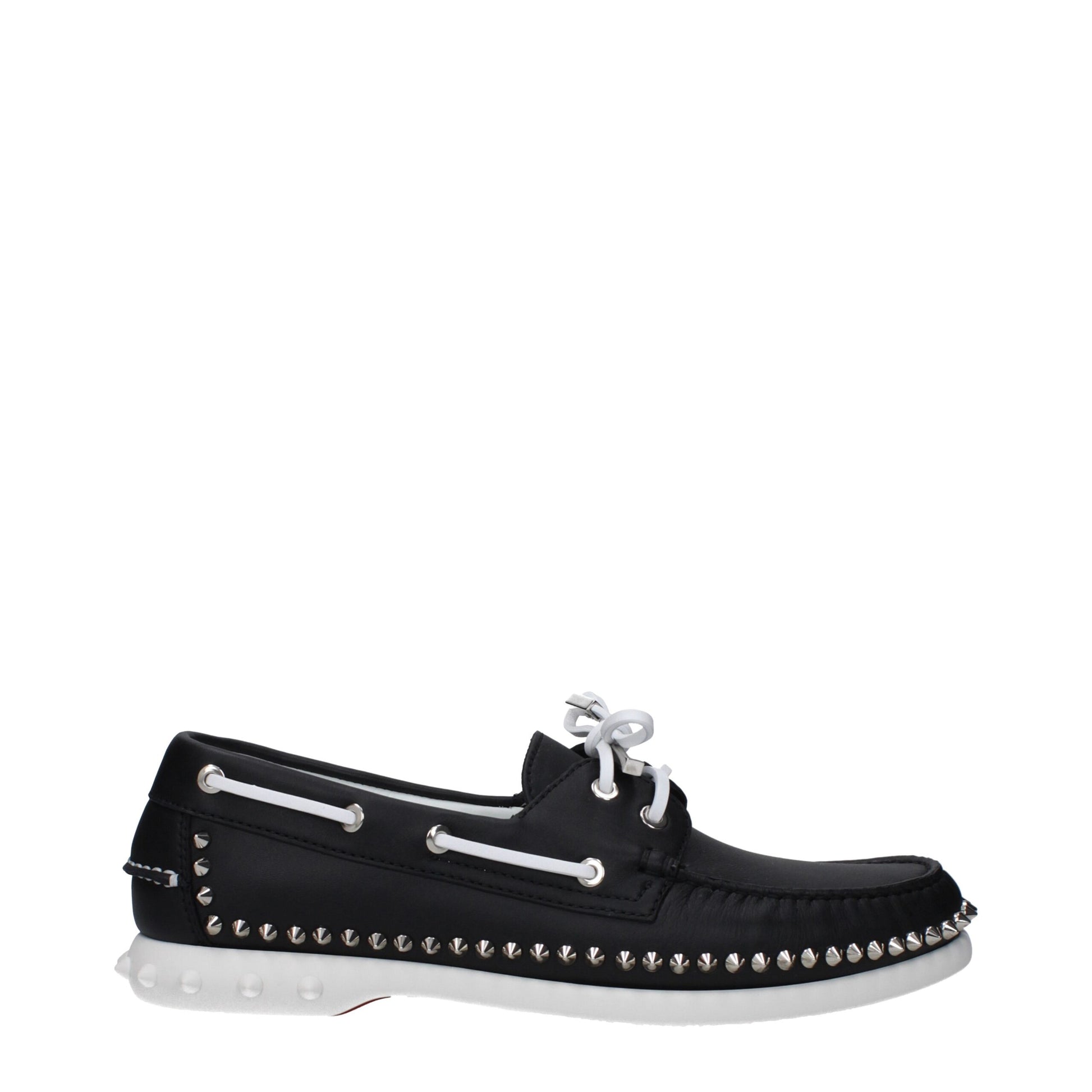 Schwarze Slip-On-Loafer aus Leder