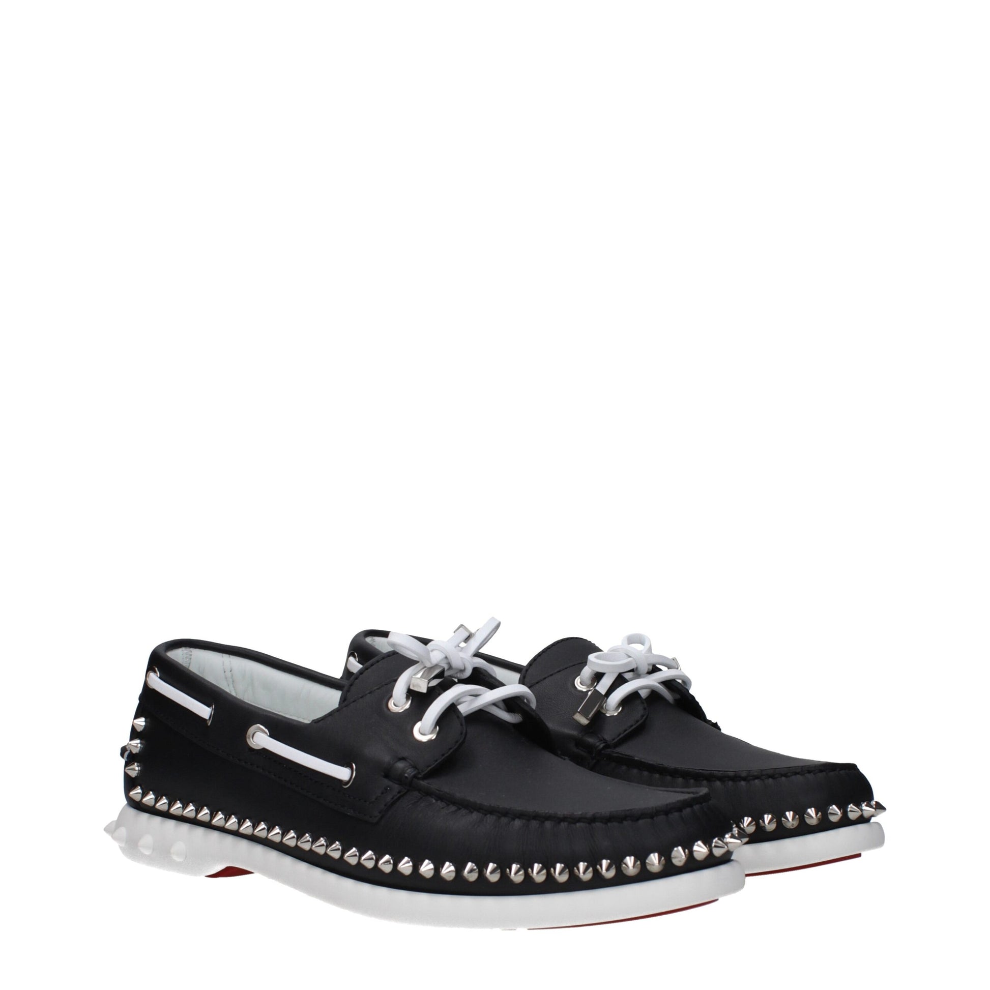 Schwarze Slip-On-Loafer aus Leder