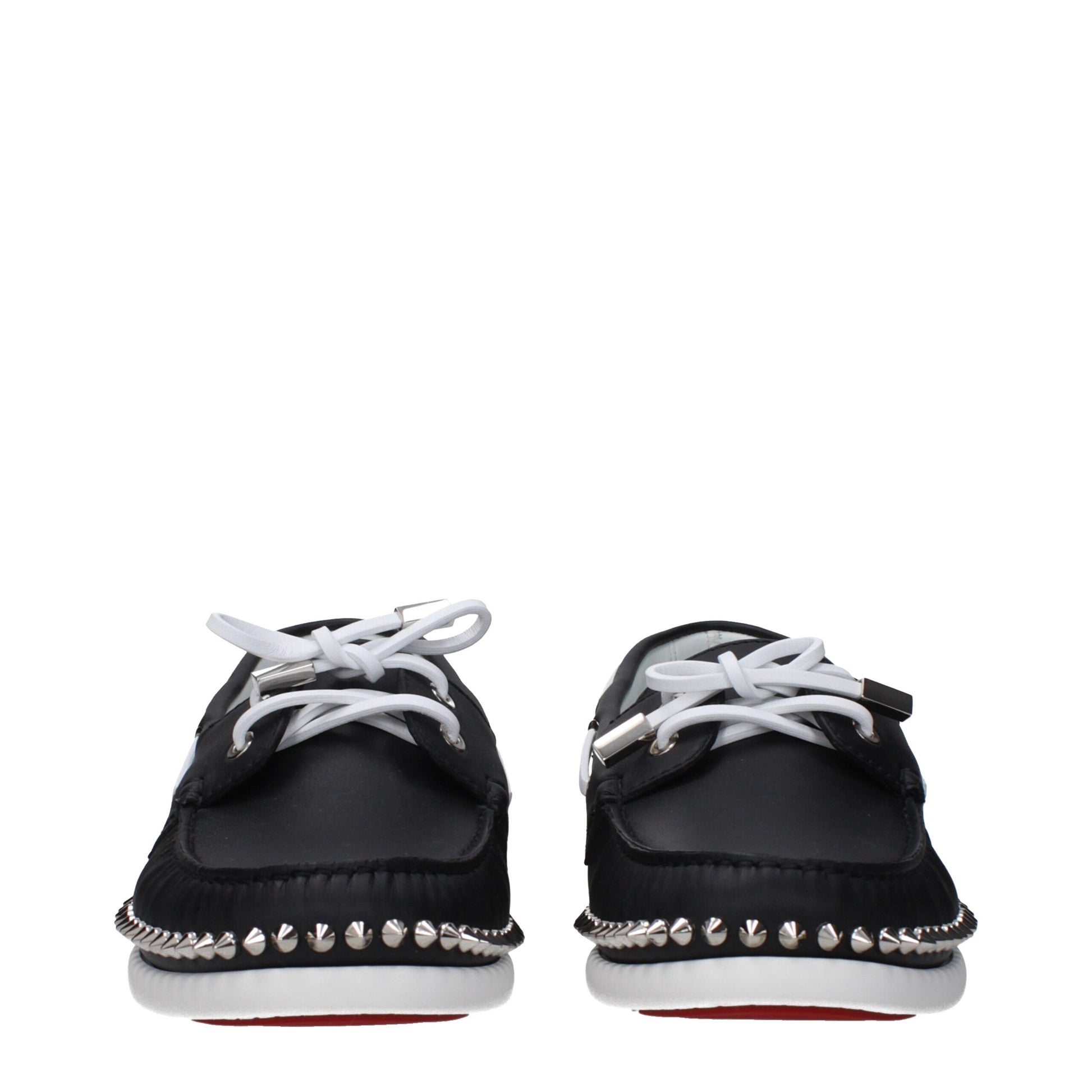 Schwarze Slip-On-Loafer aus Leder
