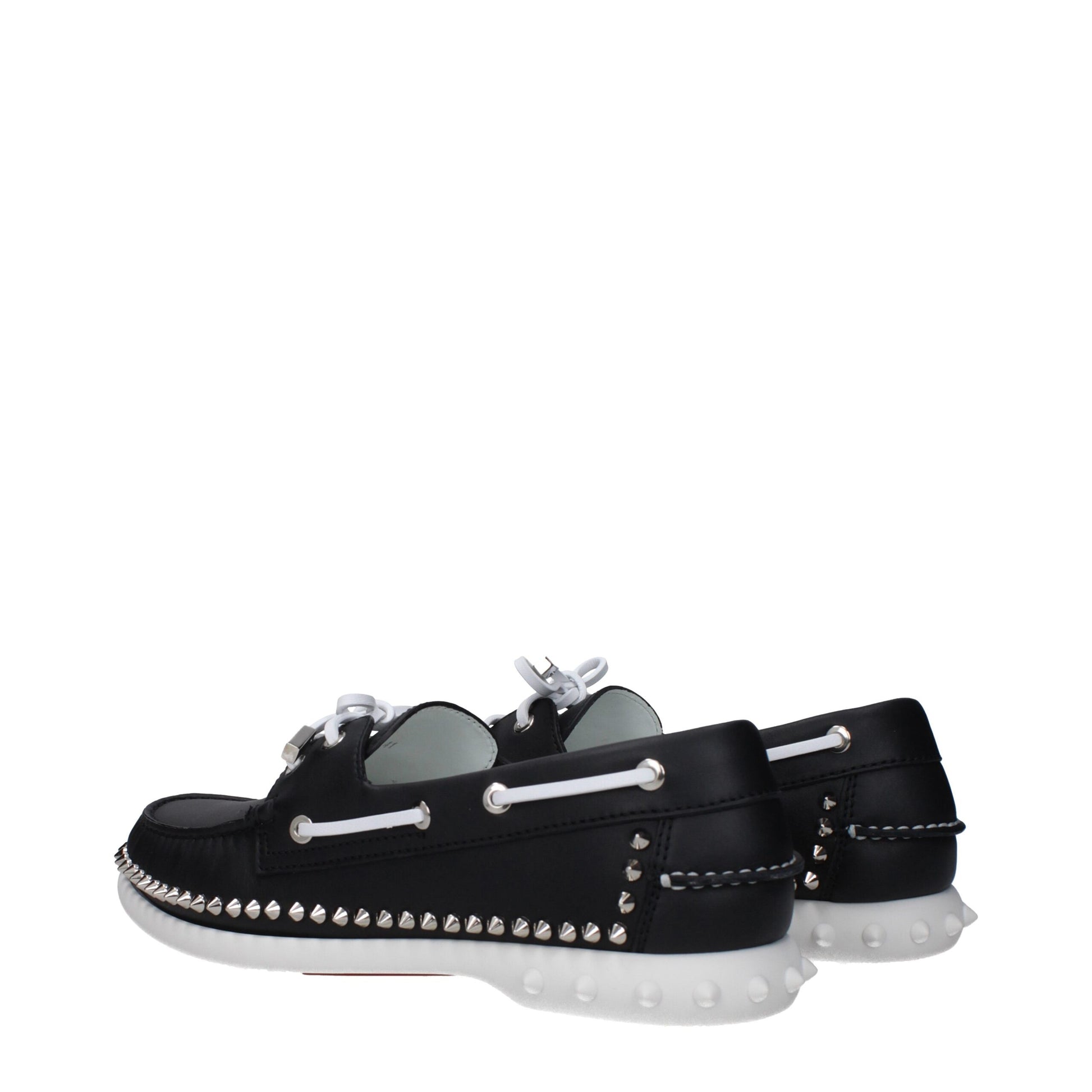 Schwarze Slip-On-Loafer aus Leder