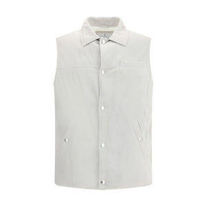 Padded leather Vest