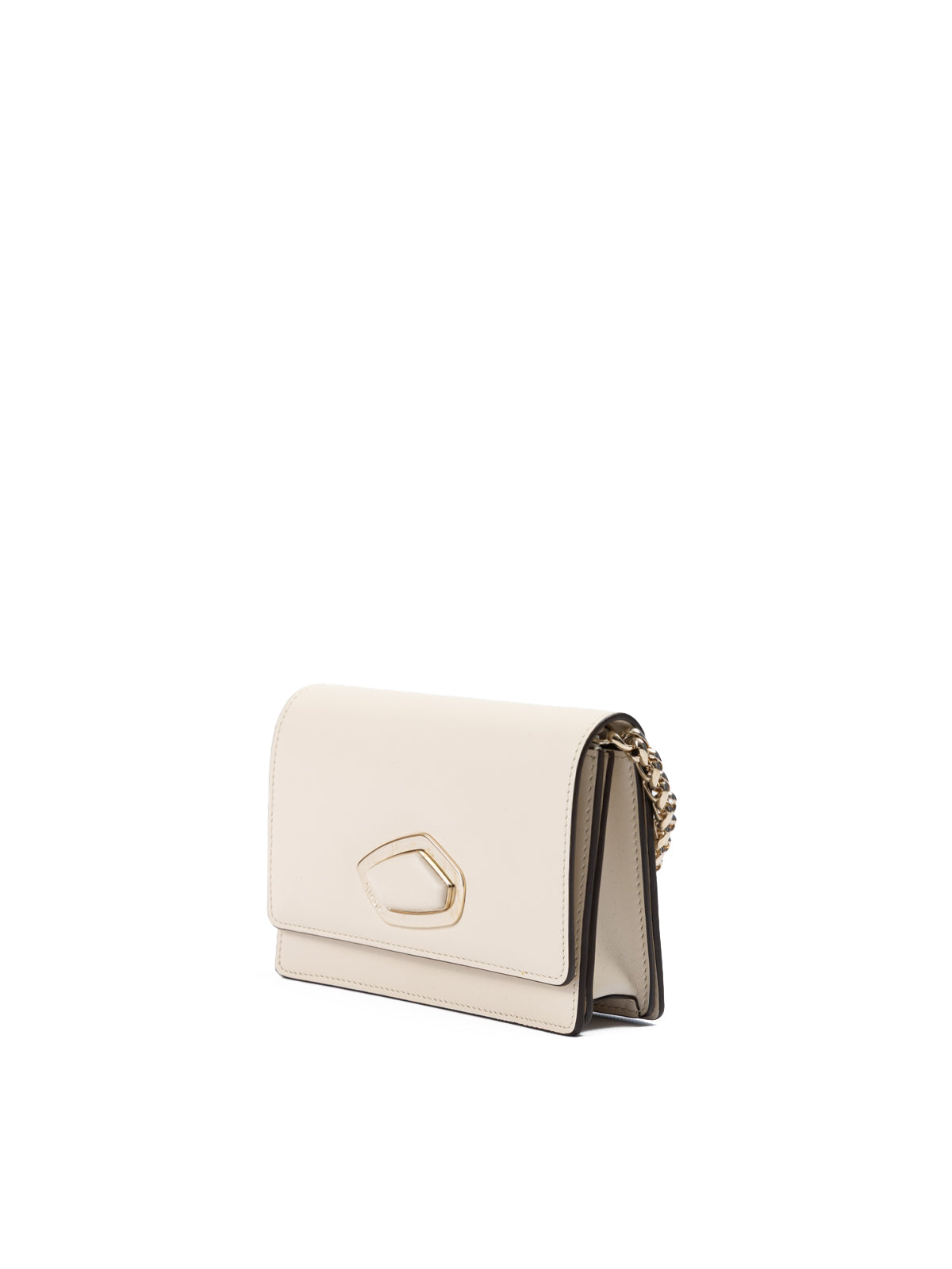 Giada Beige Leather Clutch Bag