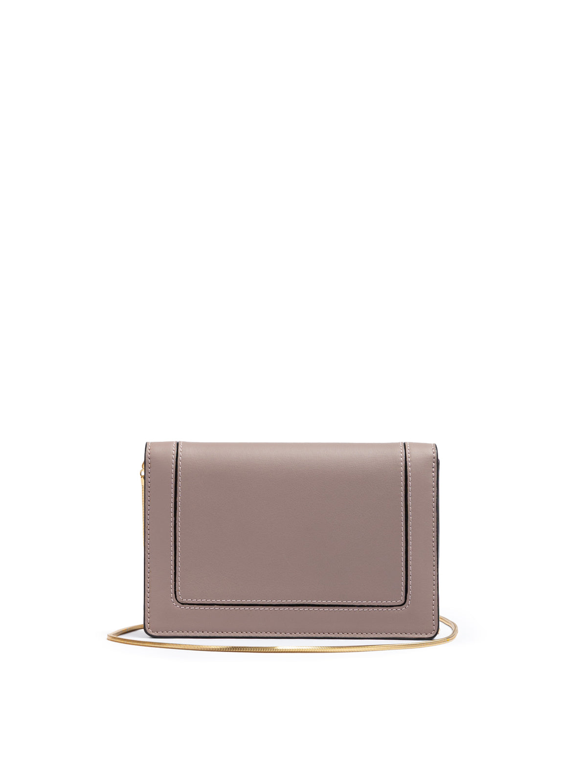 Giada Powder Pink Leather Clutch Bag