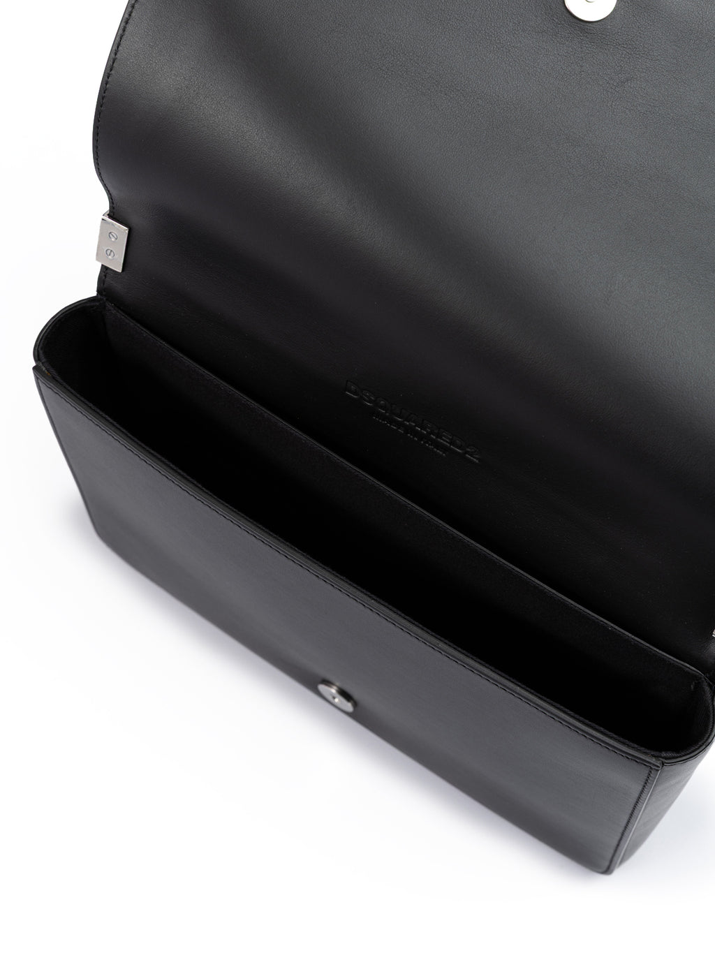 Schwarze Umhängetasche aus Leder