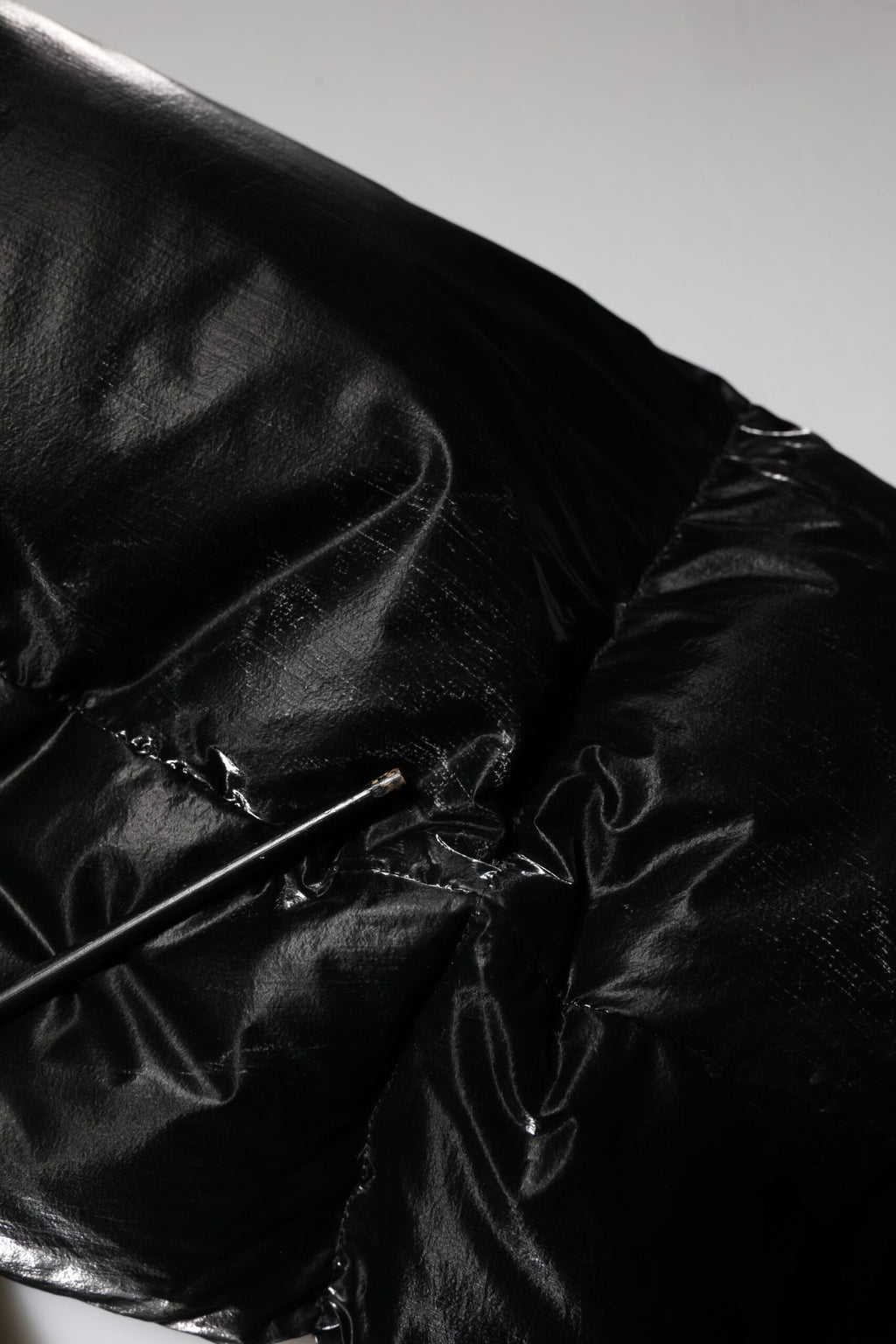 Dolce & Gabbana Black Logo Full Zip Hooded Quilted Jacket