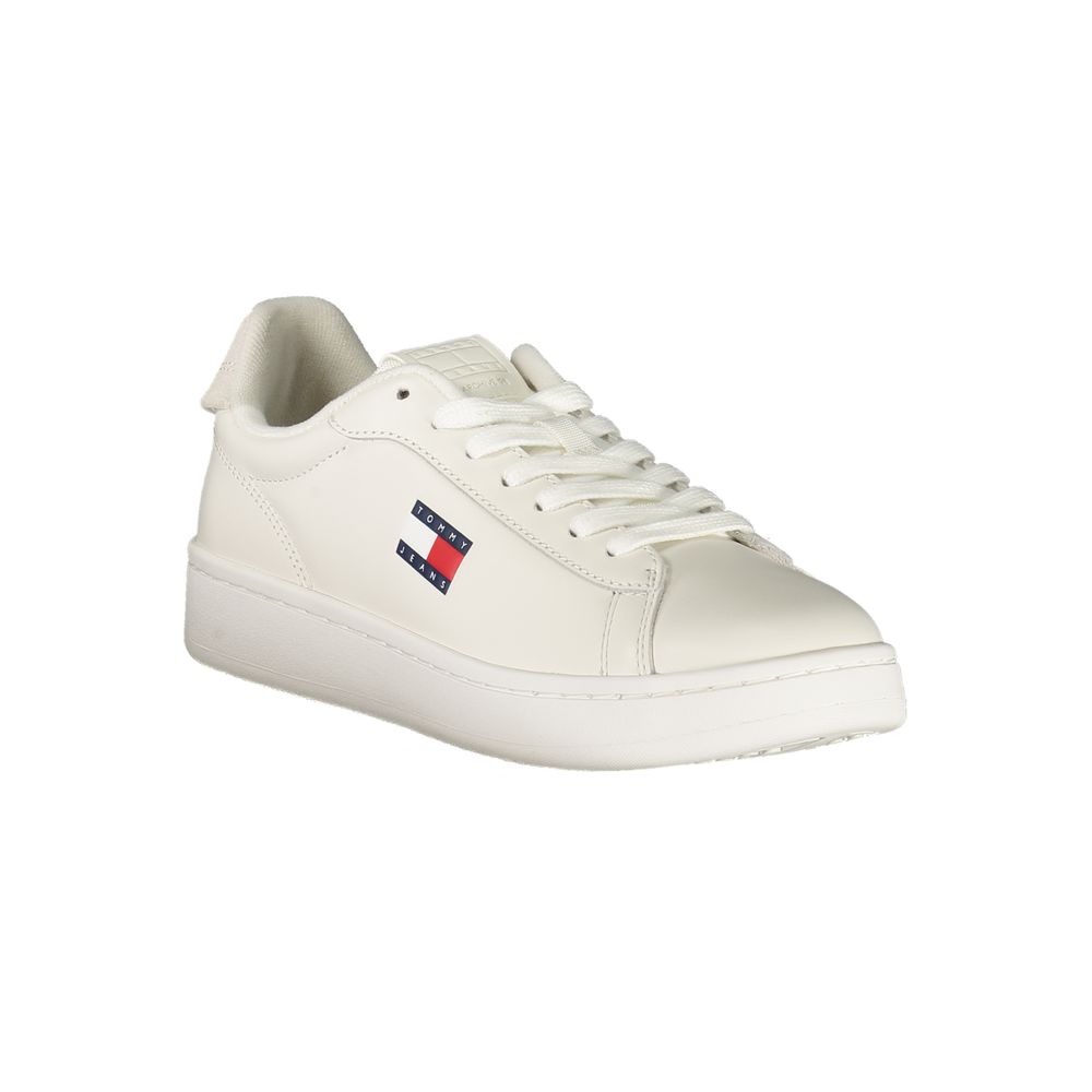Tommy Hilfiger White Leather Women Sneaker