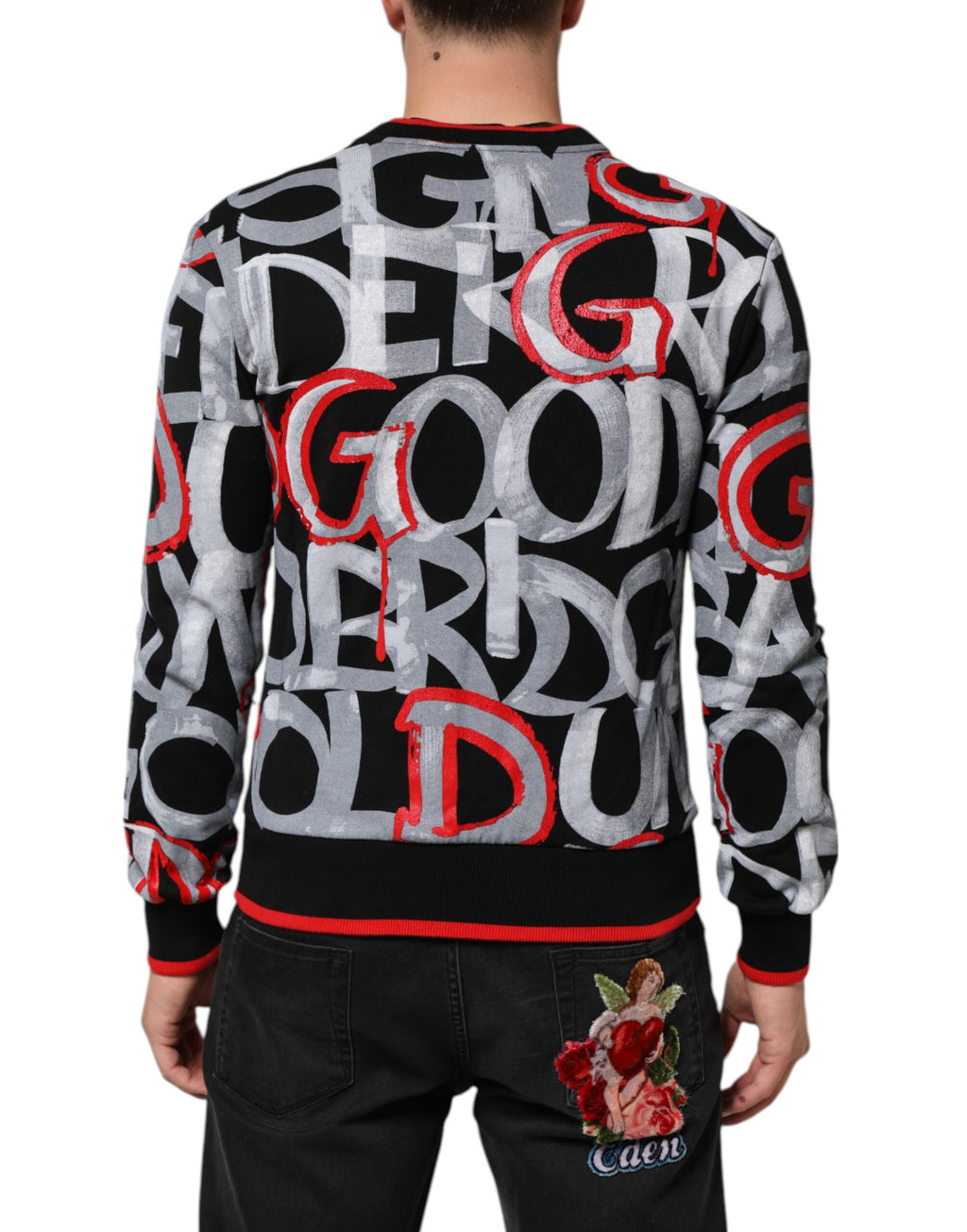 Multicolor Logo Monogram Crew Neck Sweater