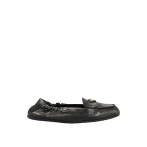 Vintage-effect Leather Loafers
