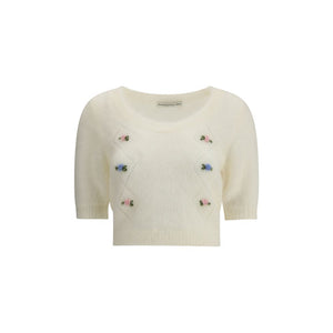 Short sleeve mohair Sweater