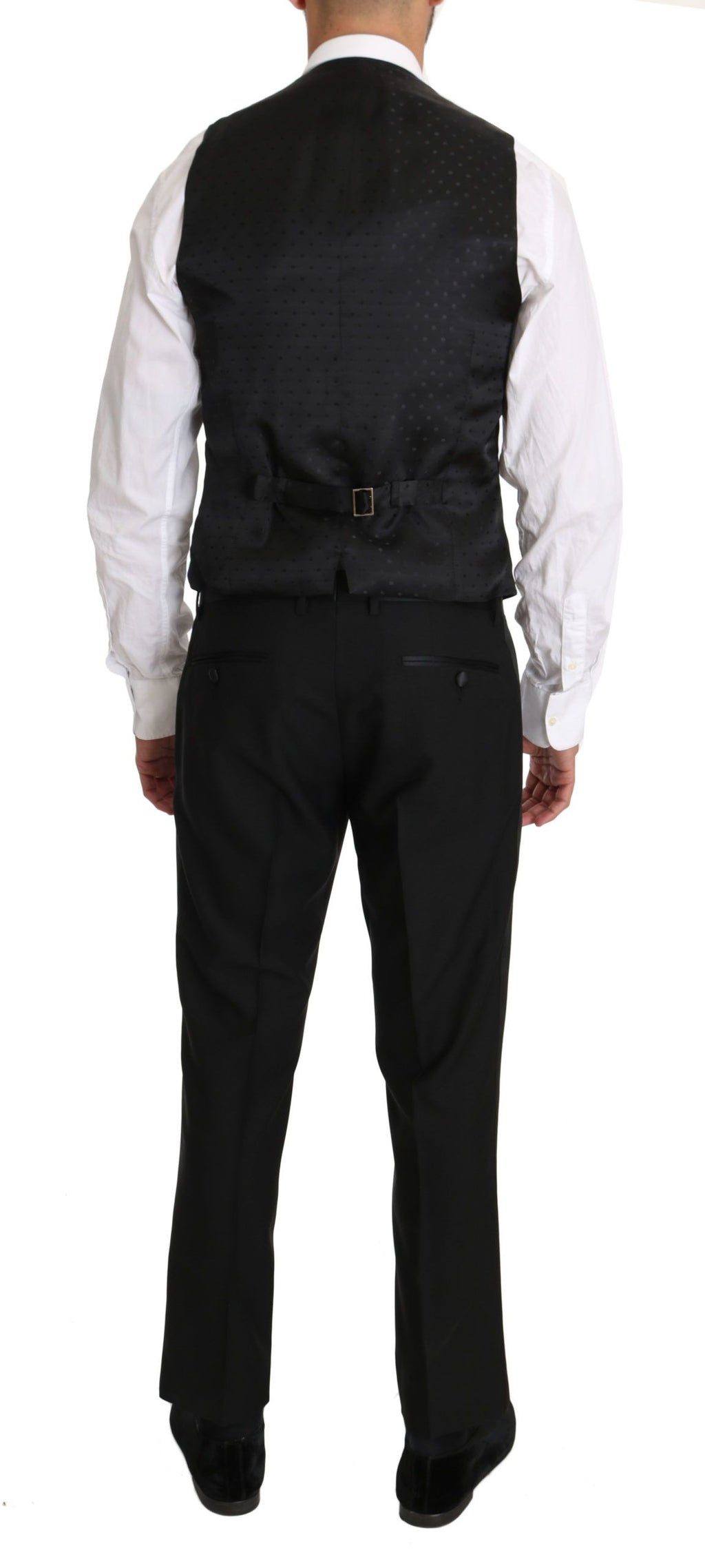 Schwarze Wollweste Gillet Weste