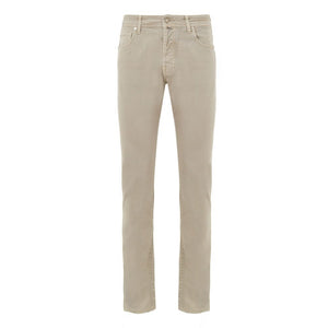 Beige Cotton Jeans Denim