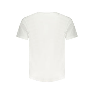 White Cotton Men T-Shirt