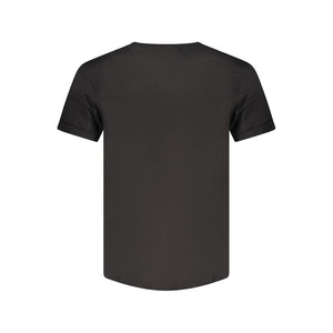 Black Cotton Men T-Shirt