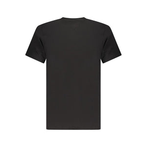 Black Cotton Men T-Shirt