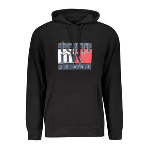 Black Cotton Men Sweater