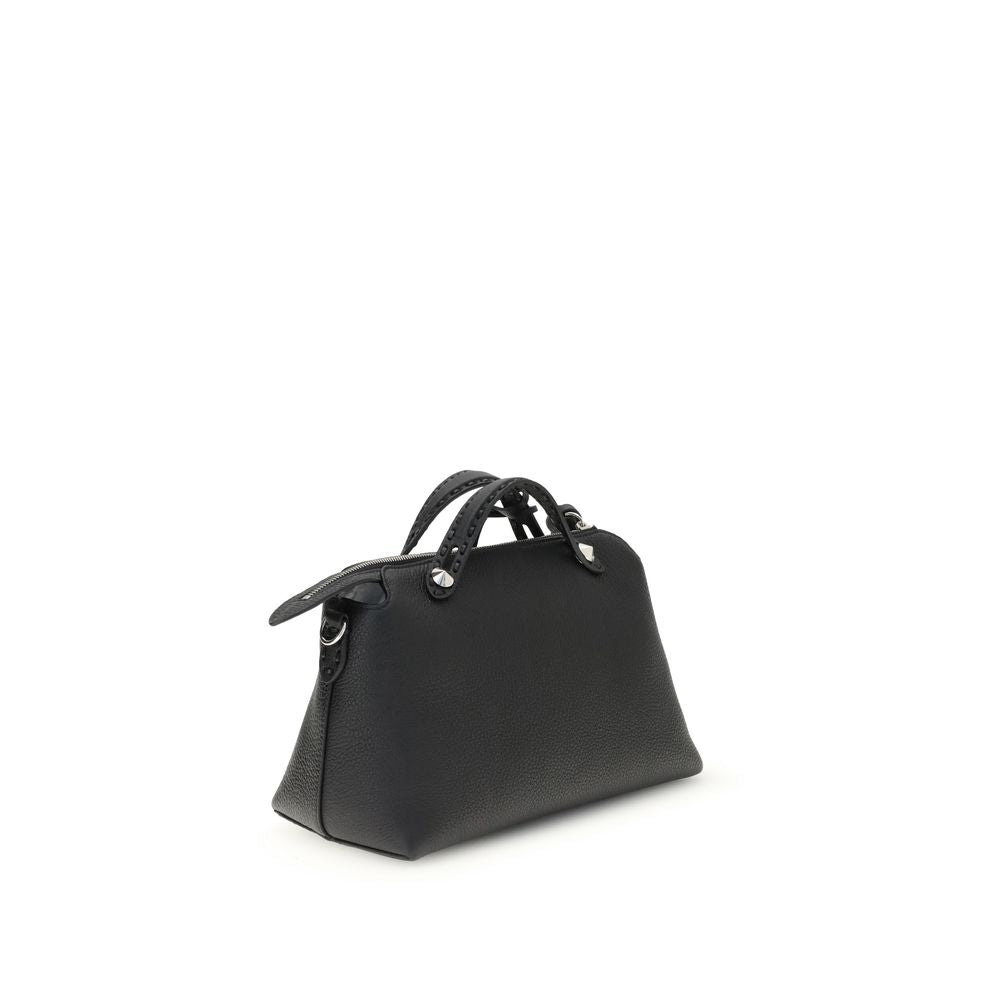 Fendi Black Calf Leather Bos Taurus Shoulder Bag