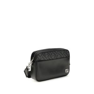 FF leather and canvas Shoulder Bag