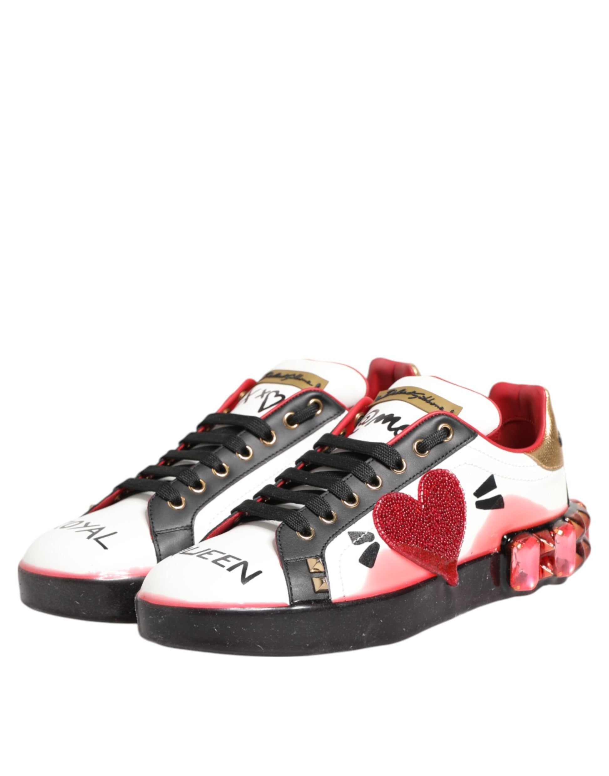 Dolce & Gabbana Multicolor Portofino Low Top Sneakers Shoes