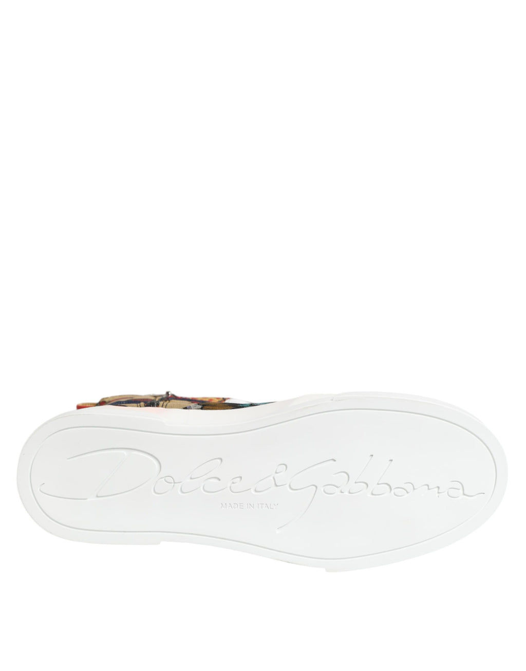 Dolce & Gabbana Multicolor Patchwork High Top Sneakers Shoes