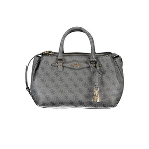Black Polyethylene Women Handbag
