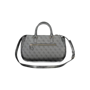 Black Polyethylene Women Handbag