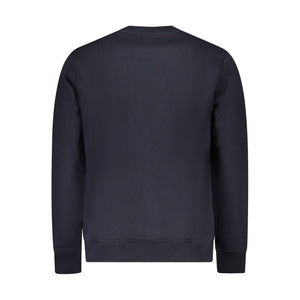 Blue Cotton Men Sweater