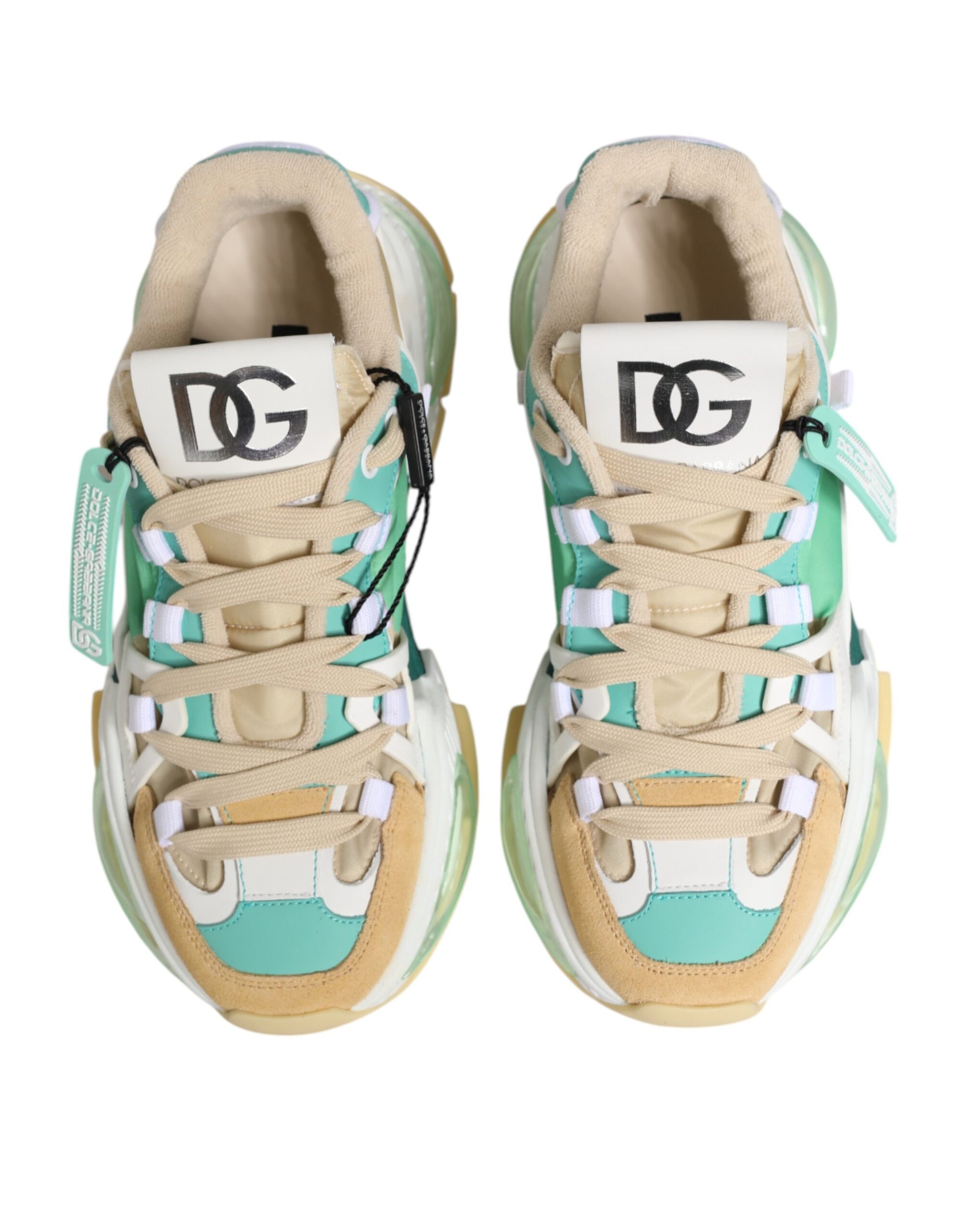 Dolce & Gabbana Multicolor Leather Airmaster Low Top Sneakers Shoes