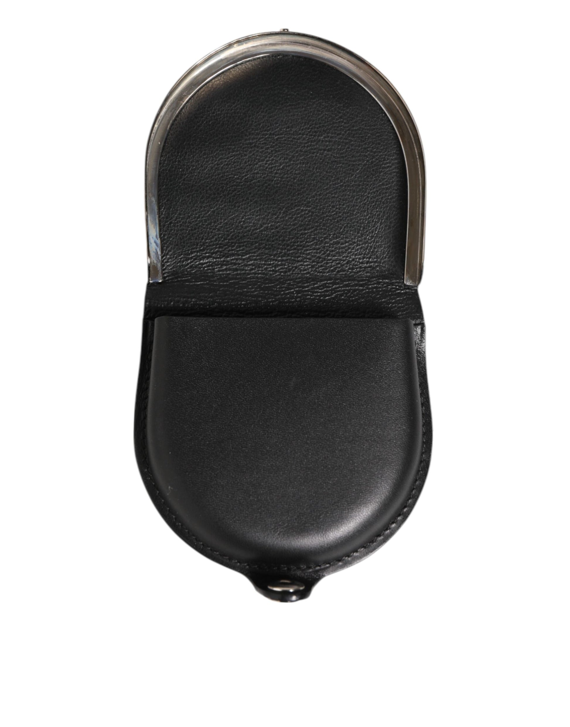 Dolce & Gabbana Black Polished Crocodile Leather Mens Coin Purse Wallet