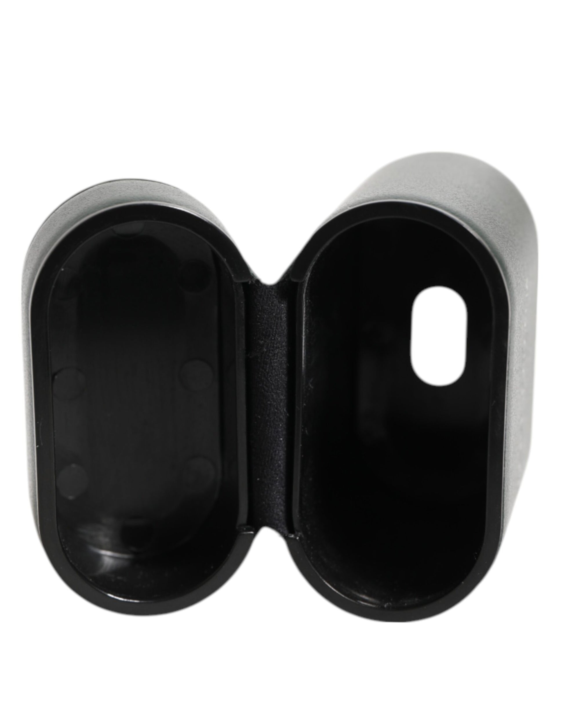 Dolce & Gabbana Army Green Calfskin Leather Logo Flip Holder Airpods Case