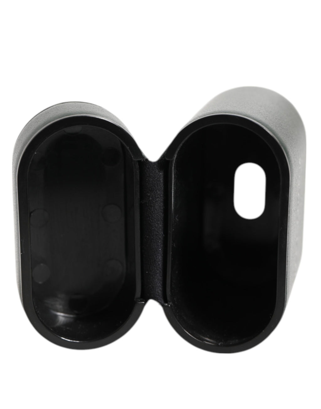 Dolce & Gabbana Army Green Calfskin Leather Logo Flip Holder Airpods Case