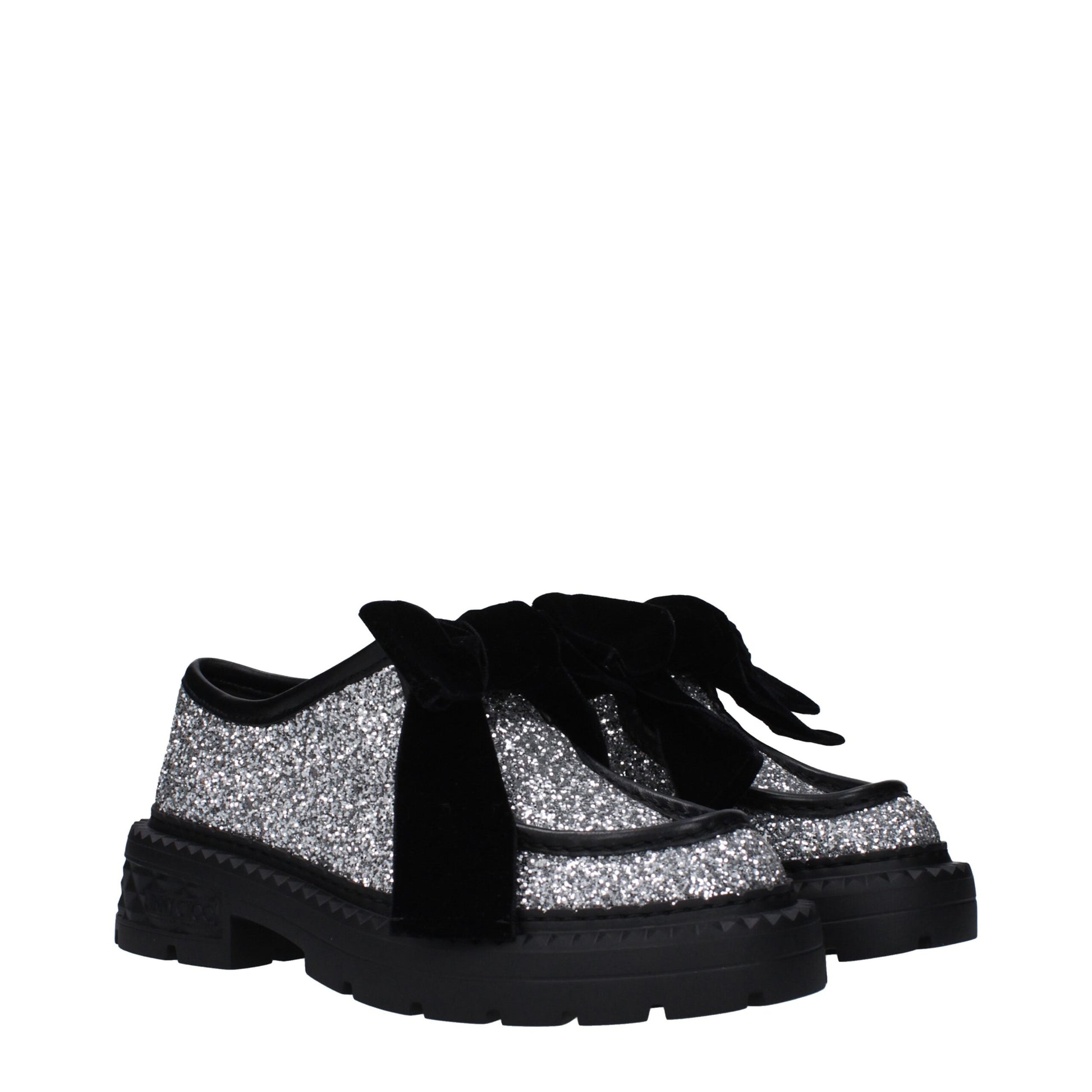 Gray Plastic Slip-On Loafers